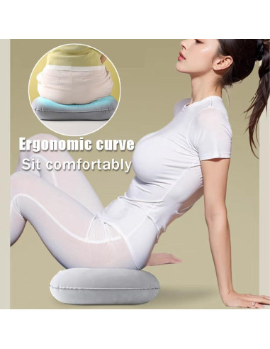 Almohadilla Inflable OULIGET Gris Plegable para Estadio 110g