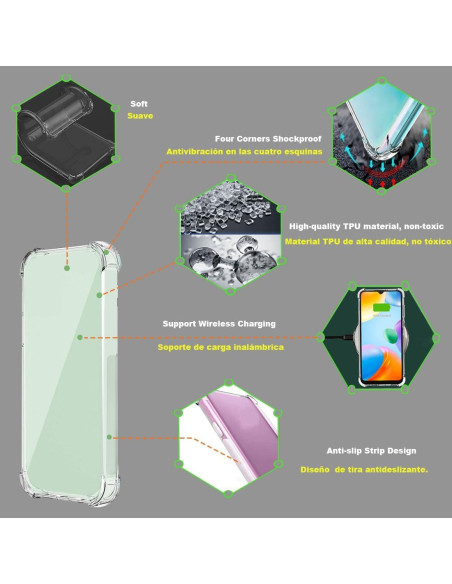 Funda TPU Transparente USTIYA para Motorola Moto Edge 40 5G