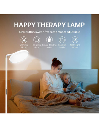 Lámpara de Pie TVTVW 11000 Lux 5 Temperaturas de Color