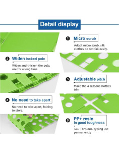 Tablero de Pliegue de Camisetas BoxLegend Verde 30x24cm 2