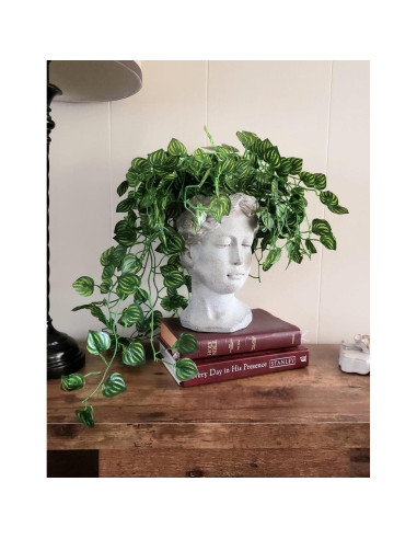 Macetero de Cemento Estilo Griego Romano Distinctive Designs 23cm