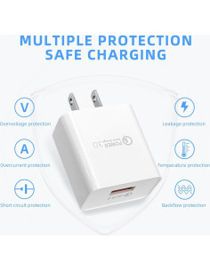 Cable de carga 3m 18W QC3.0 para cámaras Arlo y más 2