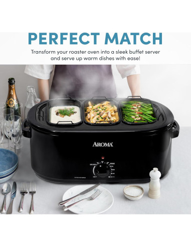 Accesorio Buffet AROMA ART-002 con 3 Bandejas 2 Qt