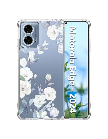 Funda Clara Floral Tcaraersing para Motorola Moto Edge 2024