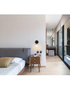 Aplique de pared recargable Phansthy negro con control remoto 2