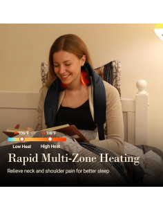 Masajeador de Cuello Inalámbrico CuPiLo con Calor - Alivio Profundo 2