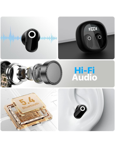 Auriculares Traductores AI Merryking TWS 144 Idiomas Negro