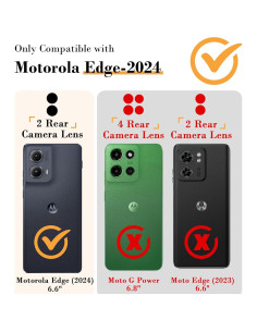 Funda Clara Floral Tcaraersing para Motorola Moto Edge 2024 2