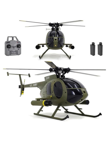 Helicóptero RC C189 MD500 con Posicionamiento Óptico 1.09kg