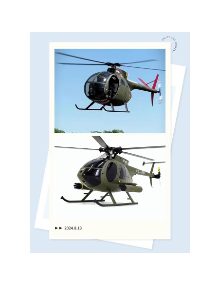 Helicóptero RC C189 MD500 con Posicionamiento Óptico 1.09kg