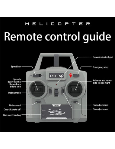 Helicóptero RC C189 MD500 con Posicionamiento Óptico 1.09kg
