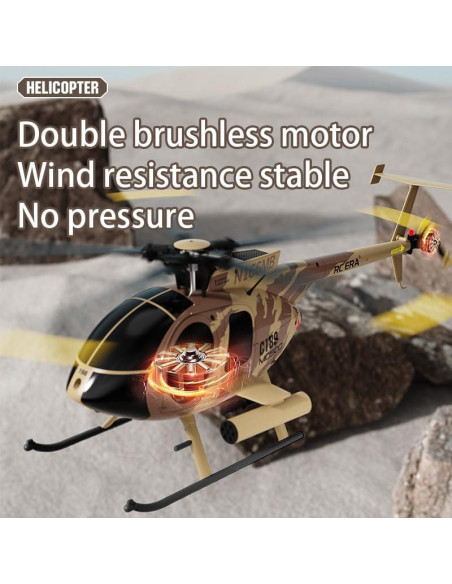Helicóptero RC C189 MD500 con Posicionamiento Óptico 1.09kg