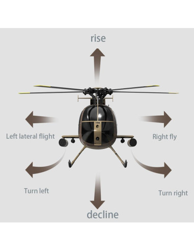 Helicóptero RC C189 MD500 con Posicionamiento Óptico 1.09kg