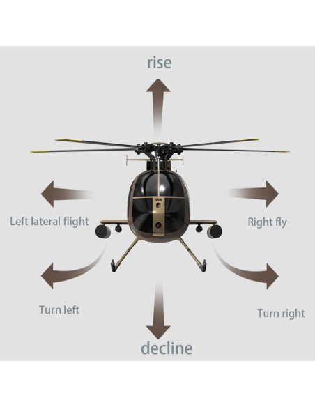 Helicóptero RC C189 MD500 con Posicionamiento Óptico 1.09kg