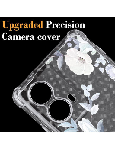 Funda Clara Floral Tcaraersing para Motorola Moto Edge 2024