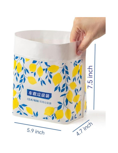 40 Bolsas de Basura Desechables Autoadhesivas Genérico 2.84L