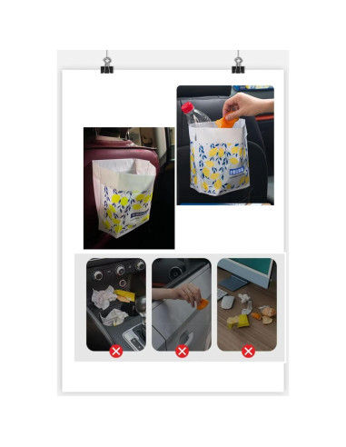 40 Bolsas de Basura Desechables Autoadhesivas Genérico 2.84L