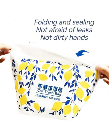 40 Bolsas de Basura Desechables Autoadhesivas Genérico 2.84L