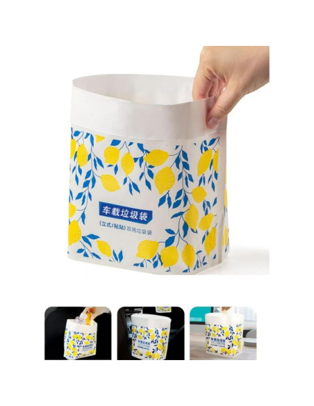 40 Bolsas de Basura Desechables Autoadhesivas Genérico 2.84L