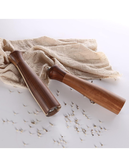 Molinillos de Sal y Pimienta KKC de Madera de Acacia 25.4 cm Molinillos de Sal y Pimienta KKC de Madera de Acacia 25.4 cm
