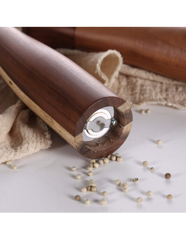 Molinillos de Sal y Pimienta KKC de Madera de Acacia 25.4 cm