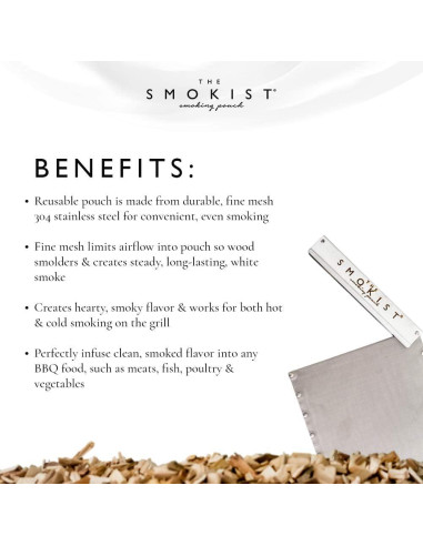 Bolsa de Humo The Smokist para Parrilla de Acero Inoxidable