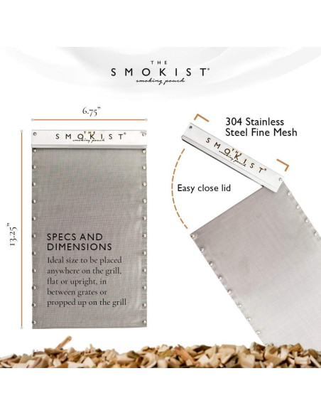 Bolsa de Humo The Smokist para Parrilla de Acero Inoxidable