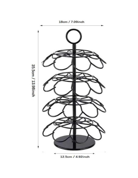 Soporte Giratorio para Cápsulas K Cup Lily's Home 36 Tazas