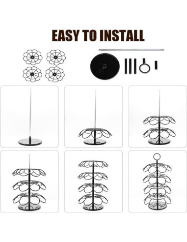 Soporte Giratorio para Cápsulas K Cup Lily's Home 36 Tazas