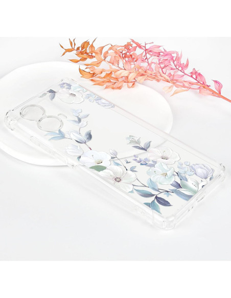 Funda Clara Floral Tcaraersing para Motorola Moto Edge 2024