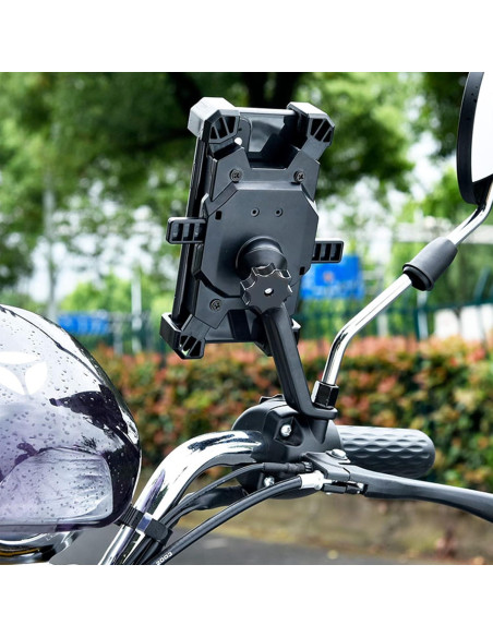 Soporte para Teléfono de Motocicleta Homeet - Antivibración, 360