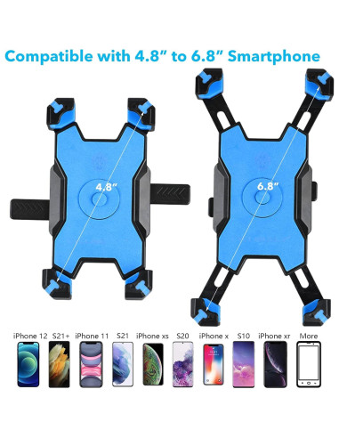 Soporte para Teléfono de Motocicleta Homeet - Antivibración, 360