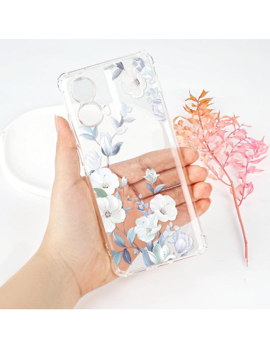 Funda Clara Floral Tcaraersing para Motorola Moto Edge 2024