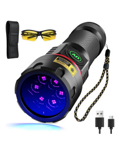 Linterna UV DARKBEAM B97 365nm 6xLED Recargable USB-C 80W