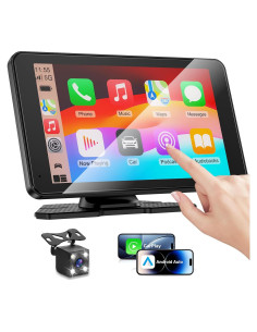 Pantalla Táctil Portátil 7" HD Carplay Android Auto Bokilino