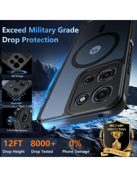 Funda Magnética BESINPO para Motorola Moto G 2025 Slim Antichoque