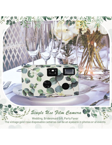 8 Cámaras Desechables Kanayu con Flash 35mm para Bodas