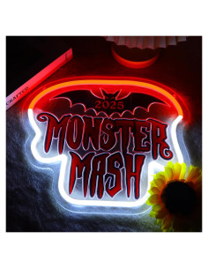 Luz de Neón Halloween Xinyude Monstruo Murciélago 30x27cm