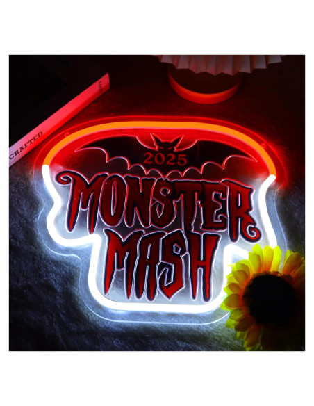 Luz de Neón Halloween Xinyude Monstruo Murciélago 30x27cm