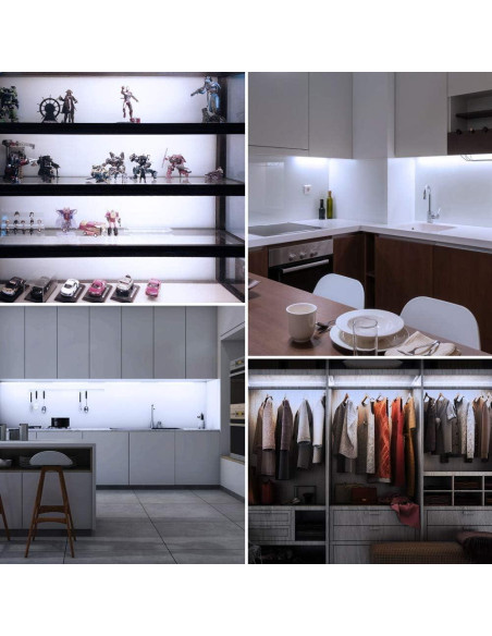 Barras de Luz LED Cefrank 29.97cm 6000K Blanco Frío - 4 Piezas Barras de Luz LED Cefrank 29.97cm 6000K Blanco Frío - 4 Piezas