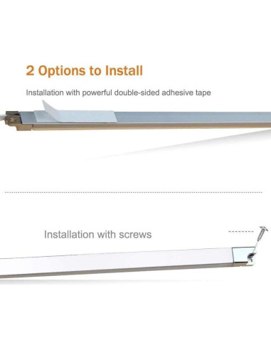 Barras de Luz LED Cefrank 29.97cm 6000K Blanco Frío - 4 Piezas