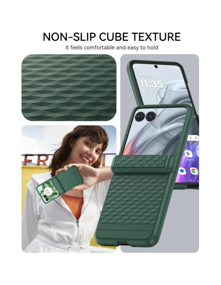 Funda a Prueba de Golpes para Motorola Razr 2024/2025 Verde