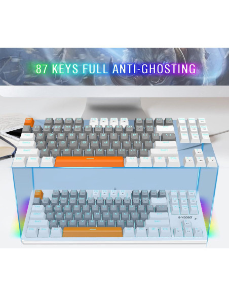 Teclado Mecánico E-YOOSO K620 75% Retroiluminado RGB