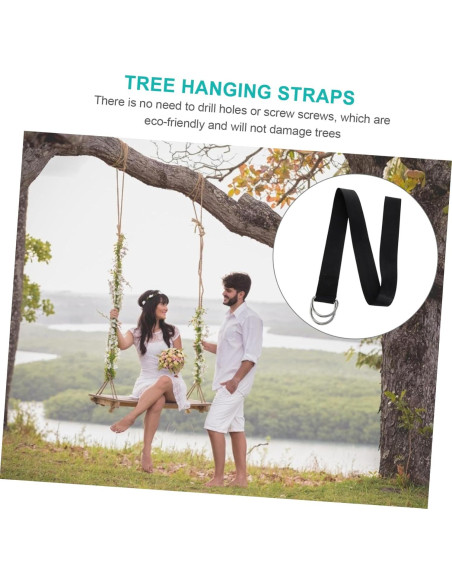 Cintas de Hamaca BESPORTBLE 2 Piezas Alta Resistencia 200 cm