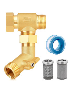 Filtro de Manguera de Jardín YELUN con Malla de Acero Inoxidable