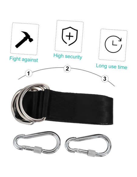 Cintas de Hamaca BESPORTBLE 2 Piezas Alta Resistencia 200 cm