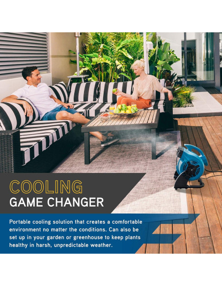 Ventilador de Nebulización XPOWER FM-48, 3 Velocidades, 5.44 kg