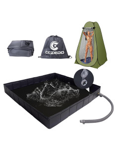 Base de Ducha Portátil CCZedo SO - Plegable con Drenaje y Bolsa