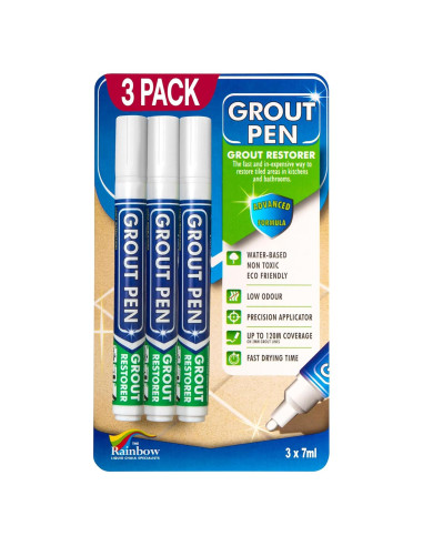 Bolígrafo de Lechada Blanco Rainbow Chalk 5mm - Paquete de 3