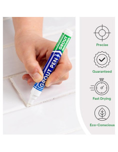 Bolígrafo de Lechada Blanco Rainbow Chalk 5mm - Paquete de 3 2